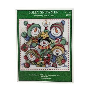 Jolly Snowmen Cross Stitch Design Pamphlet #2570 Imaginating 2007 Christmas